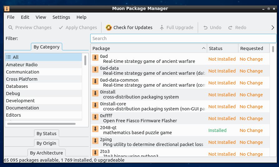 Muon - the illegitimate half-sibling of Synaptic Package manager