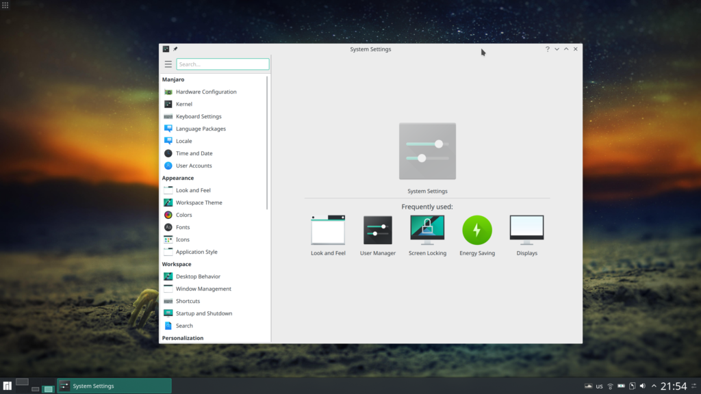 Manjaro Settings – One place to go if you want to tweak everything to your liking
