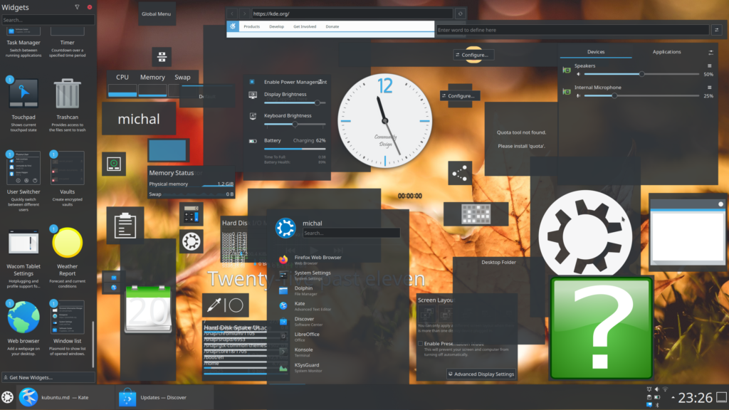 &mldr;hopefully not ending up with a widget hell like this&mldr;